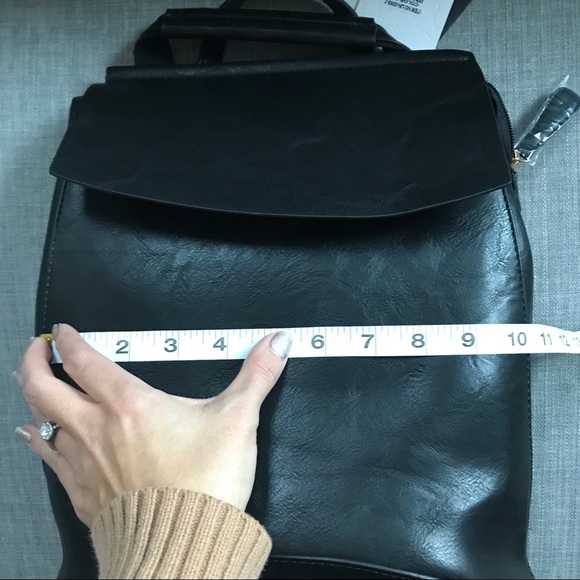 NWT Dusty Pink Vegan Leather Backpack Purse - Picture 4 of 8